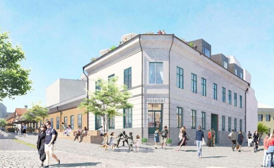 Gammalt och nytt. Illustrationen visar vyn över Kungsgatan och Slottsgatan. Foto: ÅWL Arkitekter