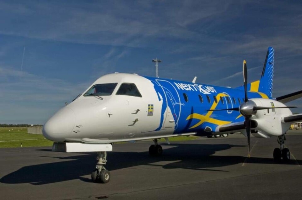 Nextjet slutar flyga från Västerås
