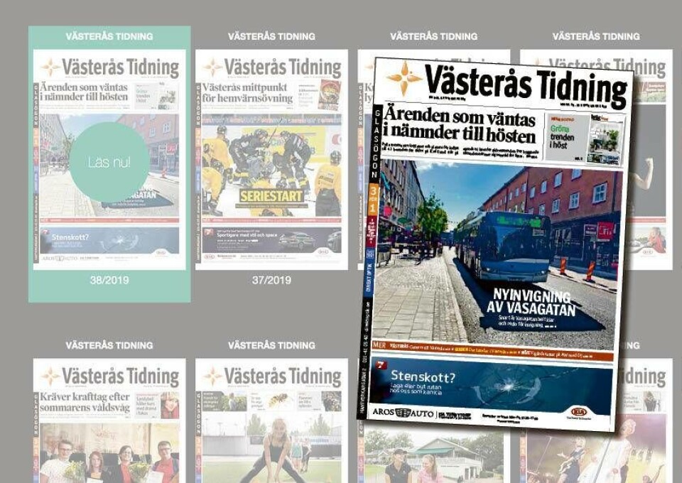 Läs helgens Västerås Tidning som e-tidning