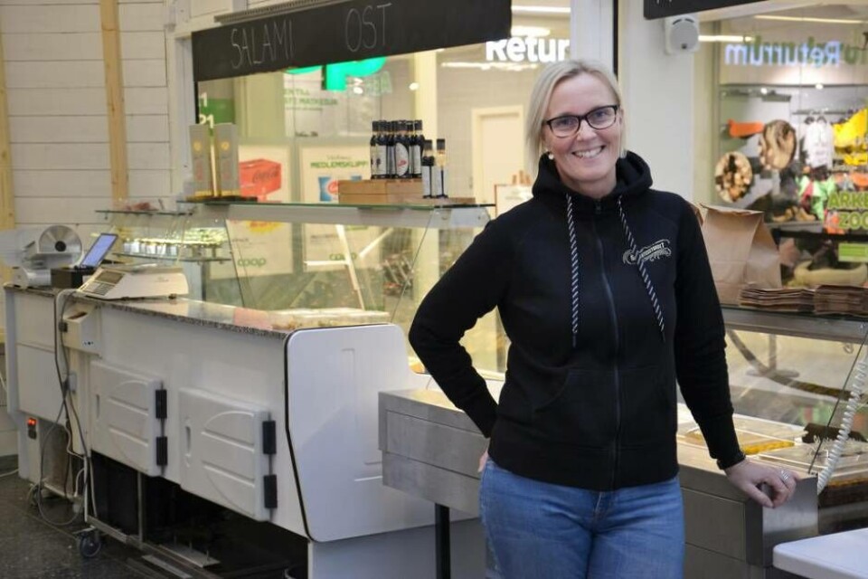 Glädjespridare. Hallstabon Marie Eriksson vill sprida glädje. Foto: Helena Andersson