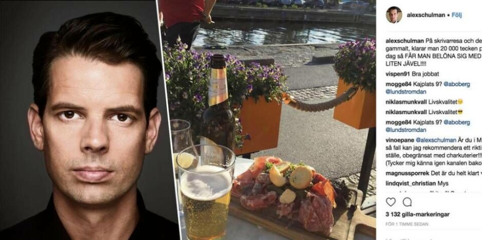 Stjärnpoddare njöt av solen i Västerås