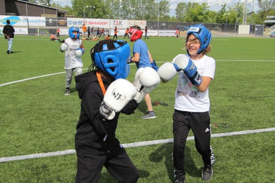 Boxning är en av aktiviteterna som man kan testa under Try it. Foto: Jonas Edberg