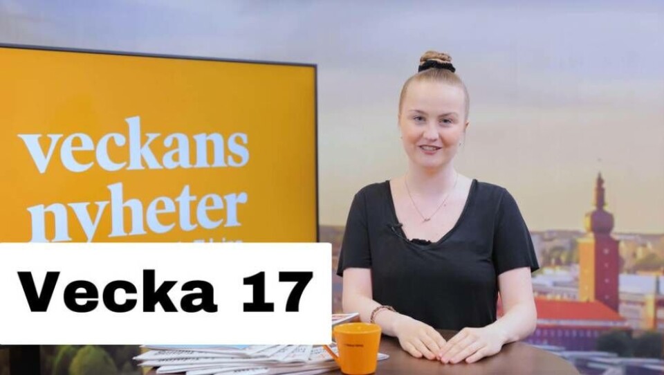 Josefin Östevik presenterar Veckans Nyheter från Västerås Tidning. Foto: Avigphoto