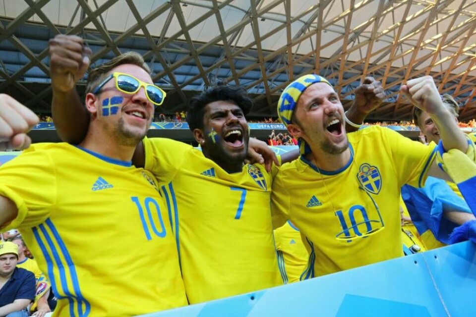 Heja Sverige! Foto: Oleksandr Prykhodko