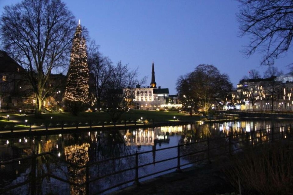 Vy från Turbinbron över Stadsparken och bland annat Sundinska huset. Foto: Helena Andersson×1 / 6Visa bildtextBild 1 av 6