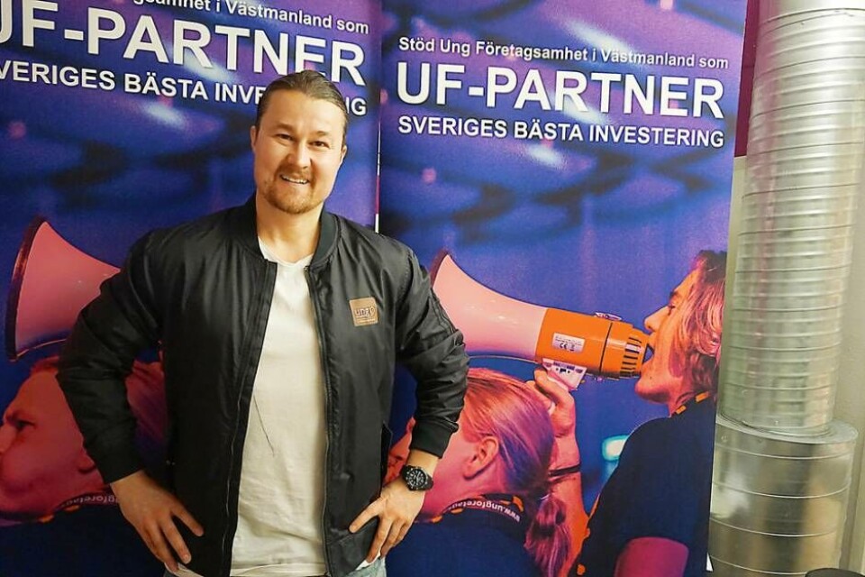 Johan Eliases är regionschef för Ung Företagsamhet i Västmanland. Foto: Josefine Wijkström