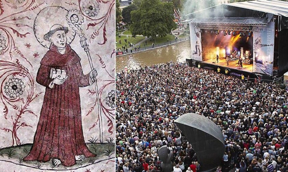 Sankt David är Västmanlands apostel. Hans dag firas den 25 juni. Alltså samma dag som Västerås cityfestival egentligen skulle ha startat. Foto: Wikipedia / Kristoffer Hasselberg