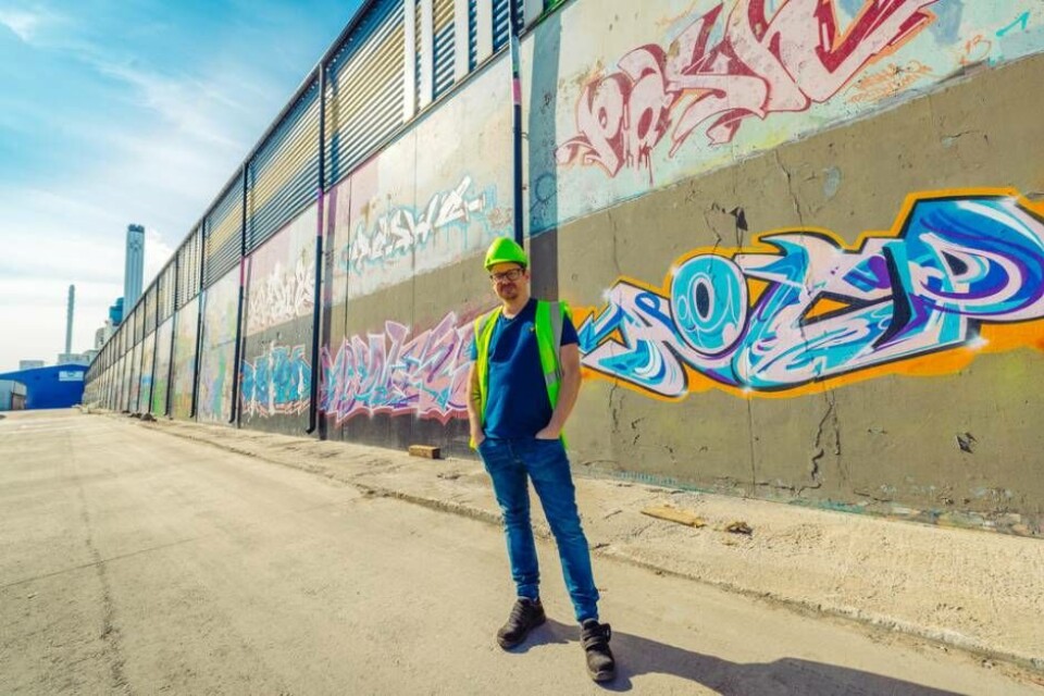 Här hoppas Magnus Abrahamsson att många graffitimålare, gamla som unga ska komma och måla. Foto: avigphoto.se