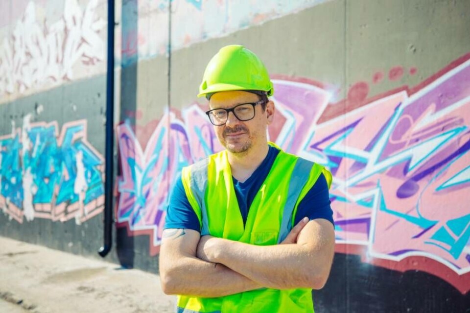 Magnus Abrahamsson har själv varit intresserad av graffiti sen han var liten. Foto: avigphoto.se