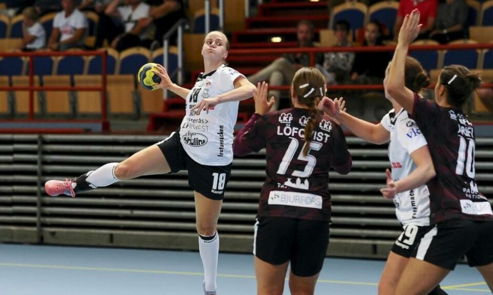 Emma Aarnio var en av hemmalagets bästa spelare mot Lugi Foto: Stefan Lindgren