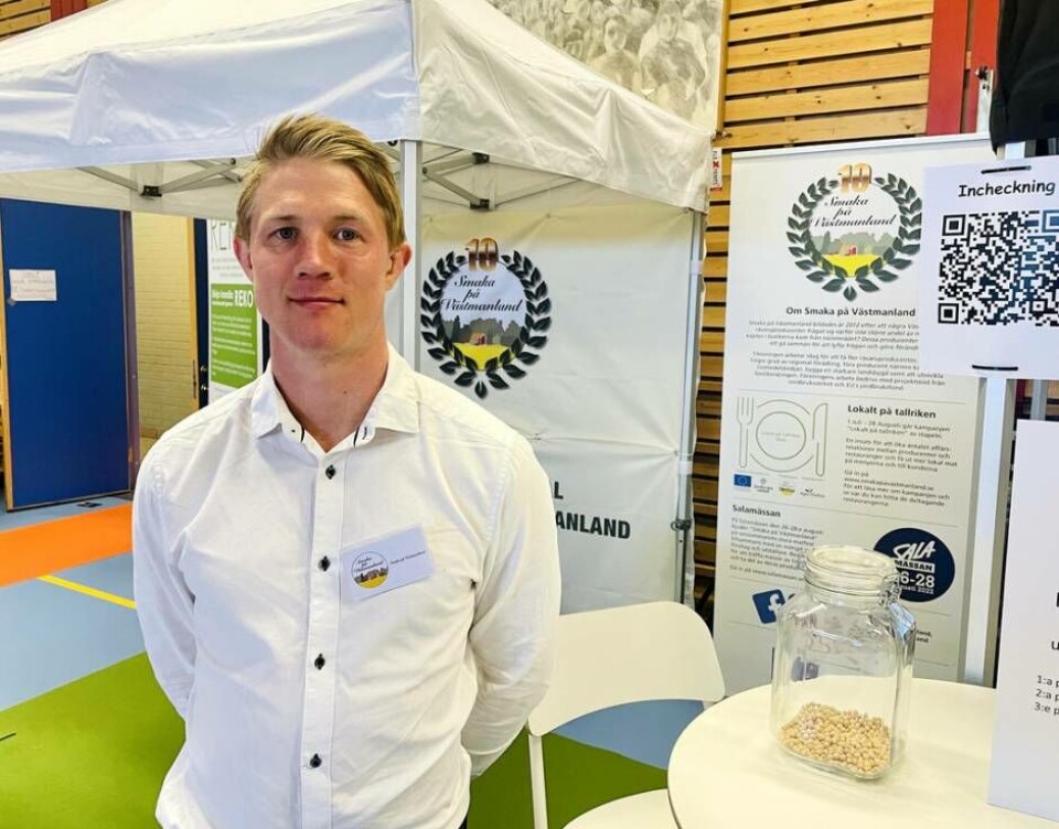 Chrisoffer Axelsson, projektledare för Smaka på Västmanland. Foto: Michaela Ericzén