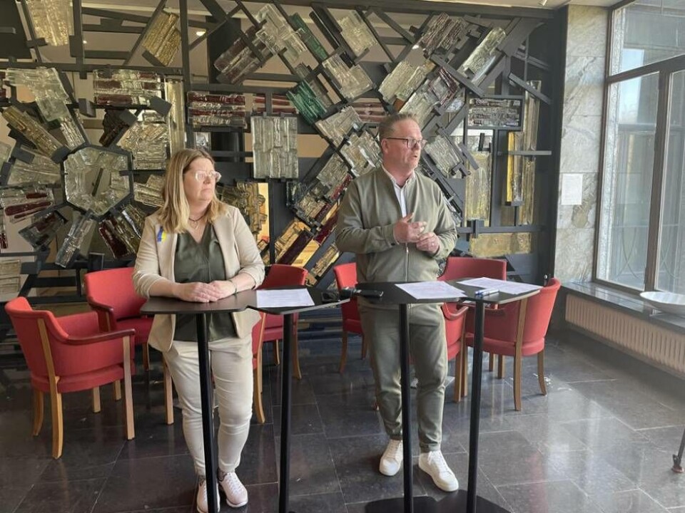 Vicki Skure-Eriksson (C) och Staffan Jansson (S). Foto: Jonas Edberg