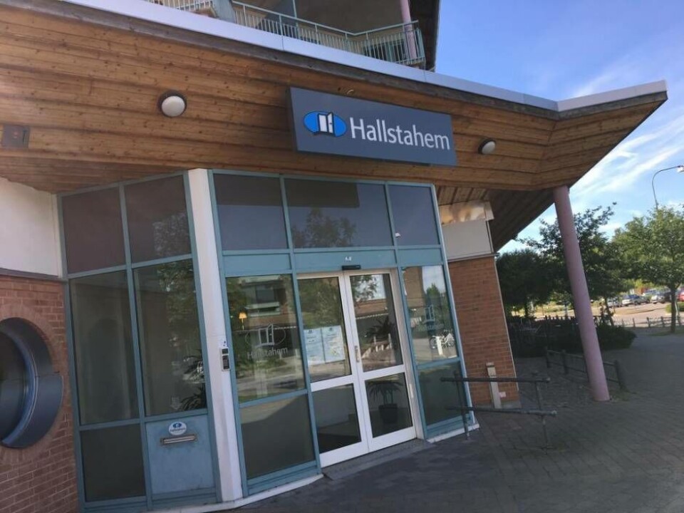 Entré. Hallstahem satsar hårt på att utveckla service, information och kommunikation. Foto: Foto: Hallstahem