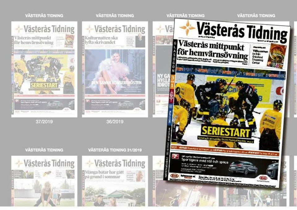 Läs helgens Västerås Tidning som e-tidning