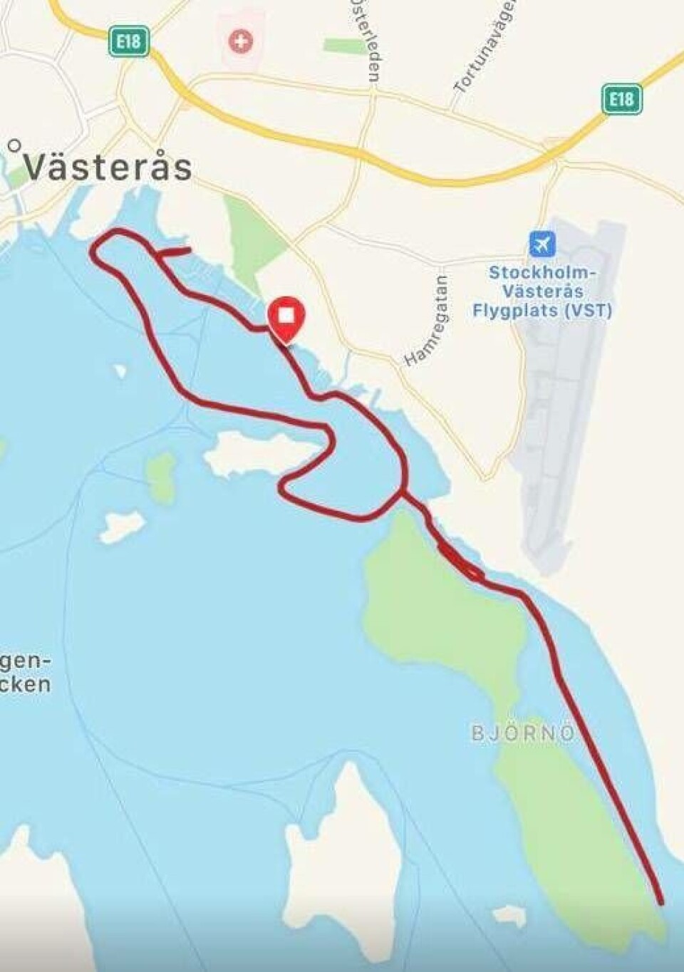 Västeråsfjärdens is redo för skridskoåkning
