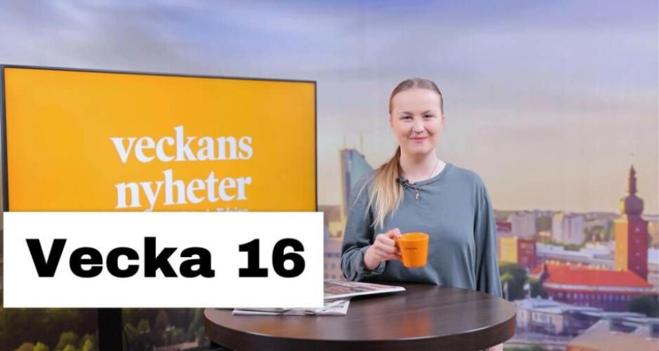 Josefin Östevik presenterar Veckans Nyheter från Västerås Tidning. Foto: Avigphoto