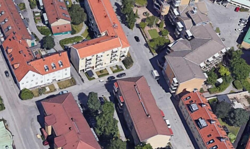 Mannen blev attackerad vid Södra Allégatan i Västerås. Foto: Google