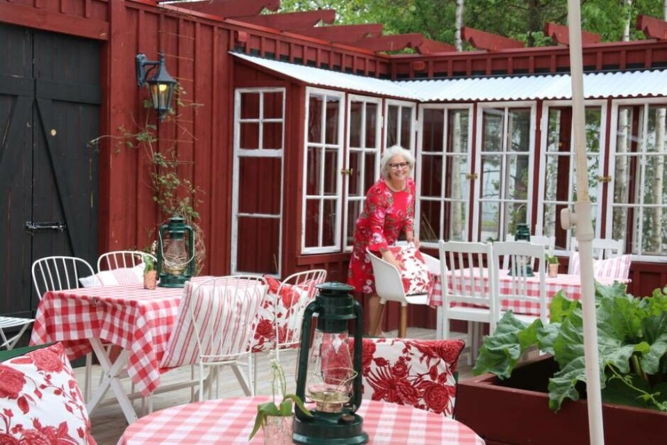 Bistrons mysiga innergård. Foto: Helena Andersson