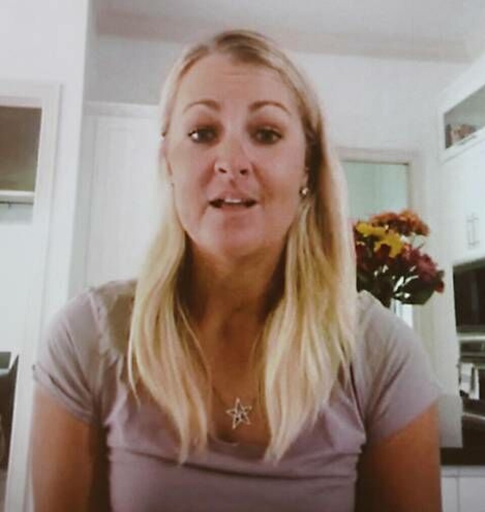 Värdinnan Anna Nordqvist berättade via ett filmklipp om sitt engagemang i Europatävlingen i Västerås.