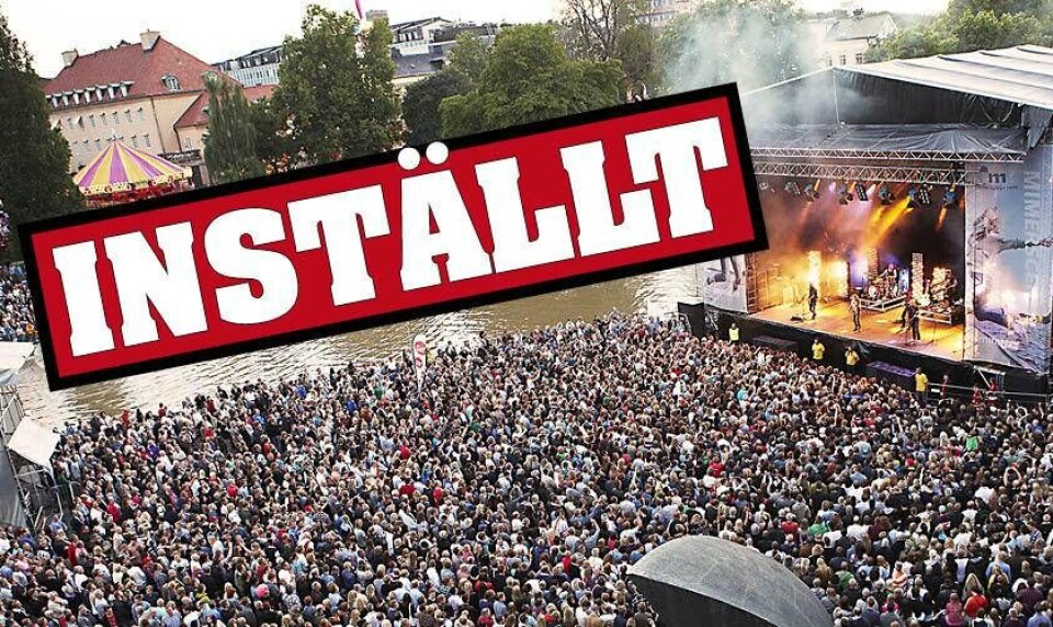I dag kom beskedet – Västerås Cityfestival ställs in. Foto: Kristoffer Hasselberg