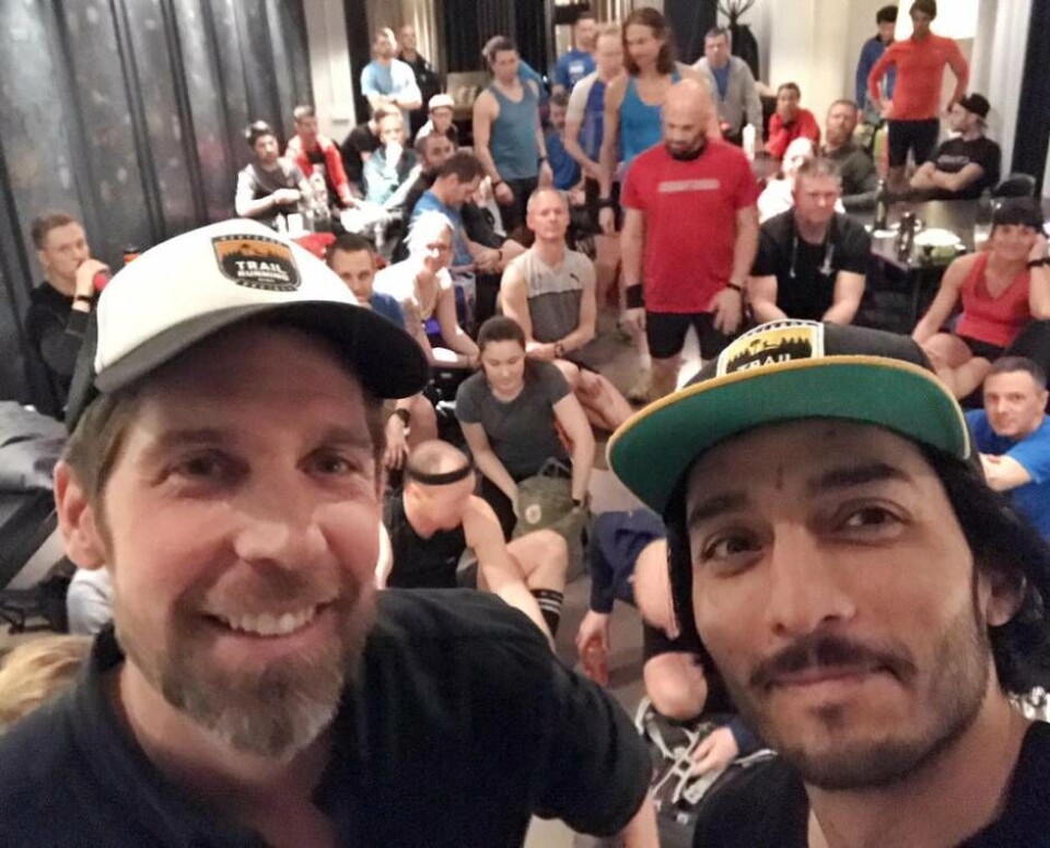 ”Ett erkännande”. Arrangörerna Martin Larsson och Rodde Vera är stolt och glada över att Ängsö trail run numera kommer att ingå i Trailrunning Sweden Store Trailtour. Foto: Privat