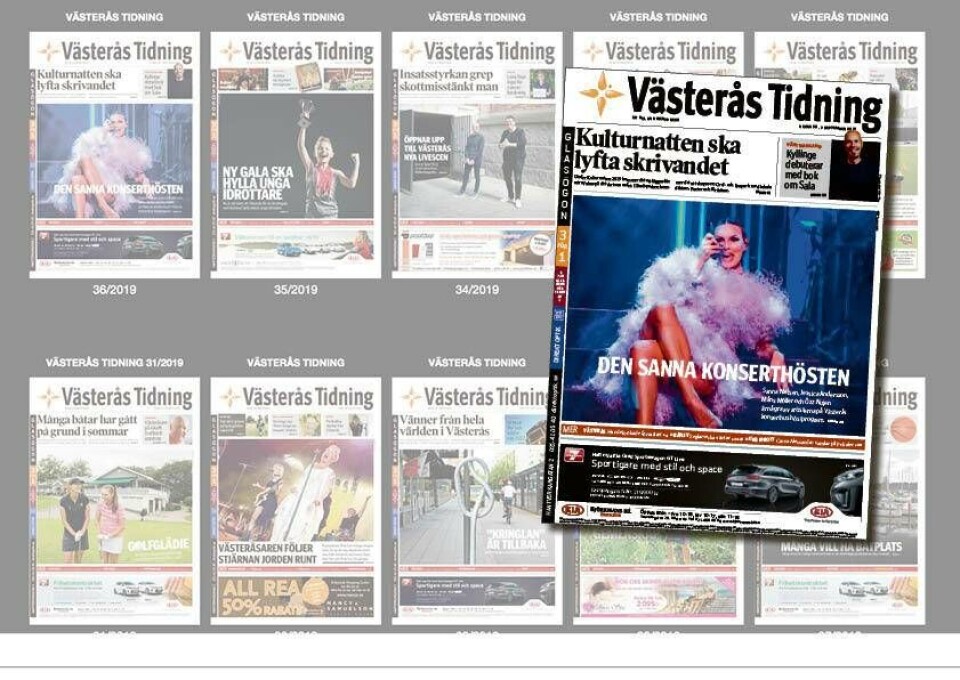 Läs helgens Västerås Tidning som e-tidning