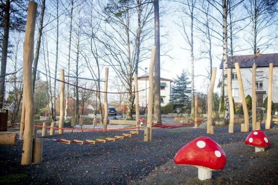 Skiljebotäppans lekplats invigs under onsdagen. Foto: Västerås stad
