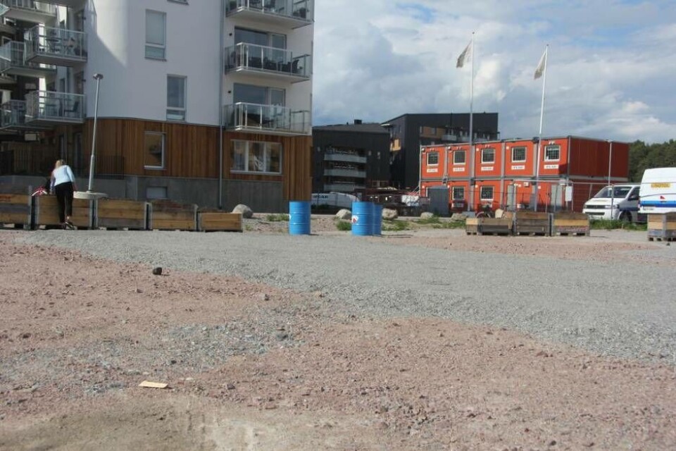 Nästan färdigställd boulebana. Foto: Sofie Tejre