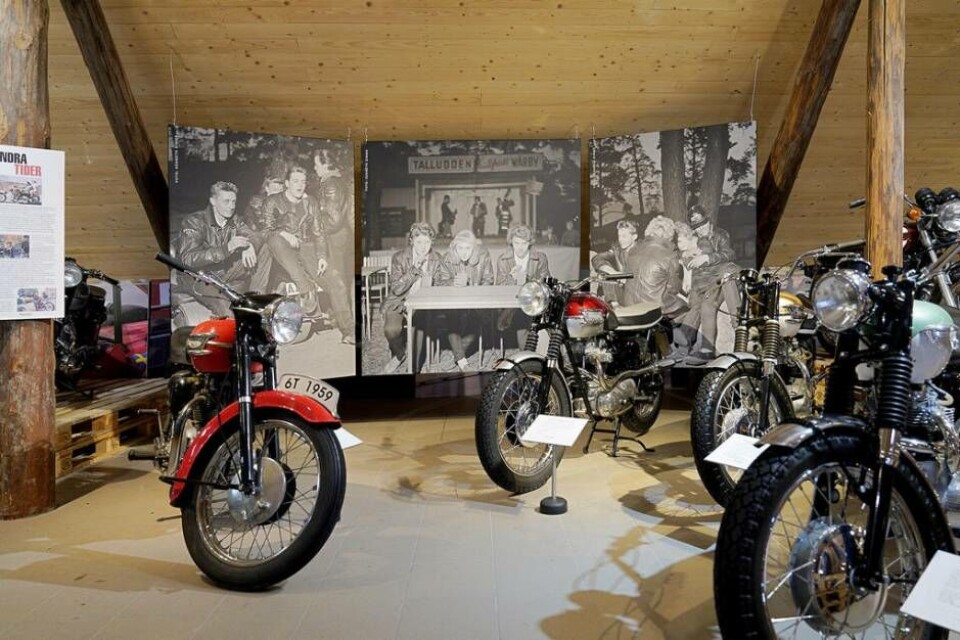 Årets temautställning på MC Collection på Tidö är klassikern Triumph. Foto: Ola Österling