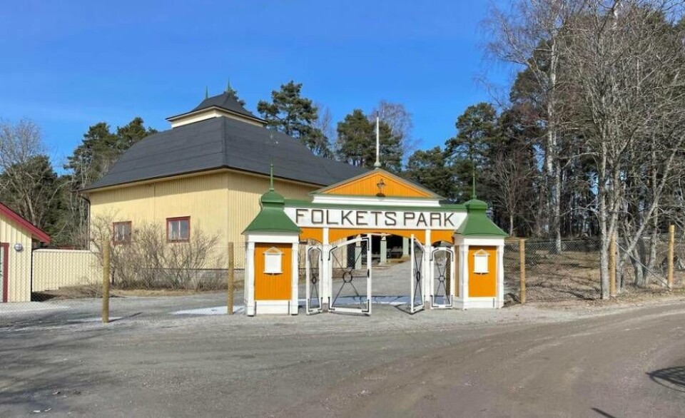 ENTRÉ. Folkparkens entré vid Vallby friluftsmuseum. Foto: JONAS EDBERG