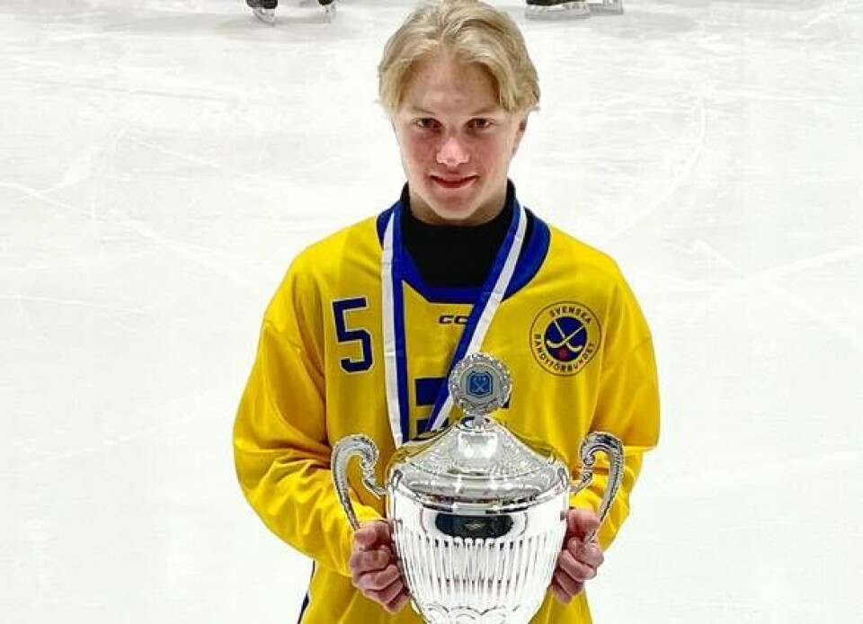 Tillbergasonen Figge Nilsson är juniorvärldmästare. Foto: Privat