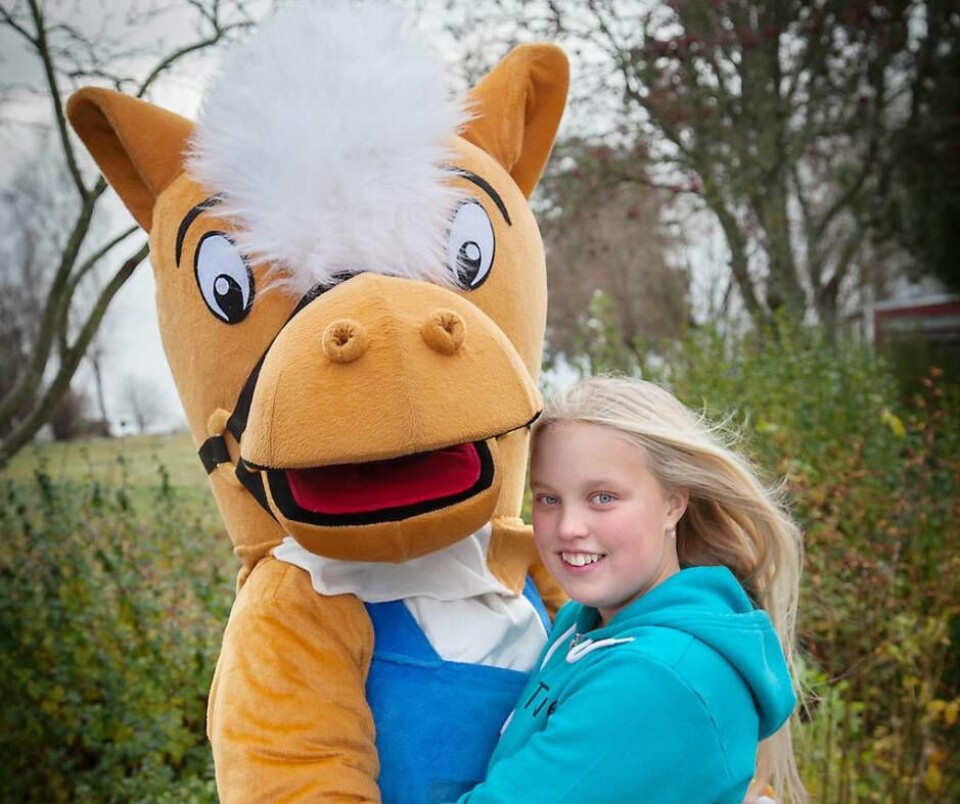 Lägerverksamhetens maskot Sorfus. Foto: Sorf