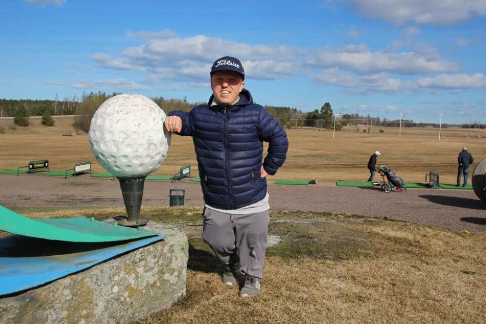 Satsar i USA. Joakim Björkman växlar upp och kommer att marknadsföra paragolfen i USA via bland annat två tävlingar på en proffstour. Foto: Jonas Bergkvist