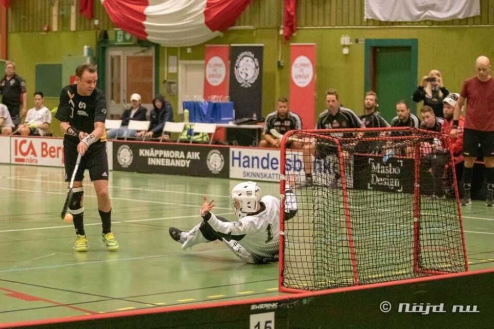 Storstjärnan Fredrik Åhlberg missade sin straff. Foto: Benny Blomqvist