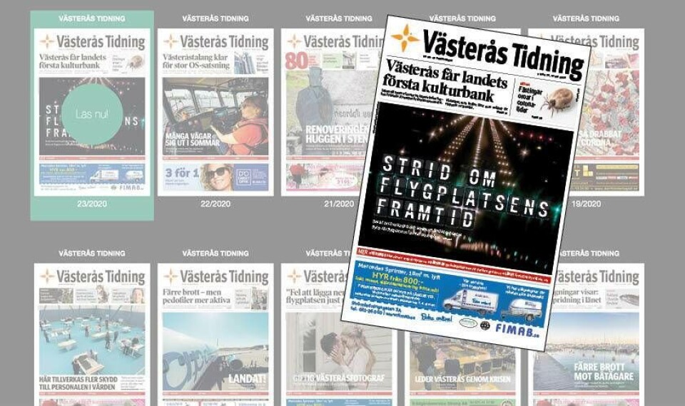 Läs helgens Västerås Tidning som e-tidning