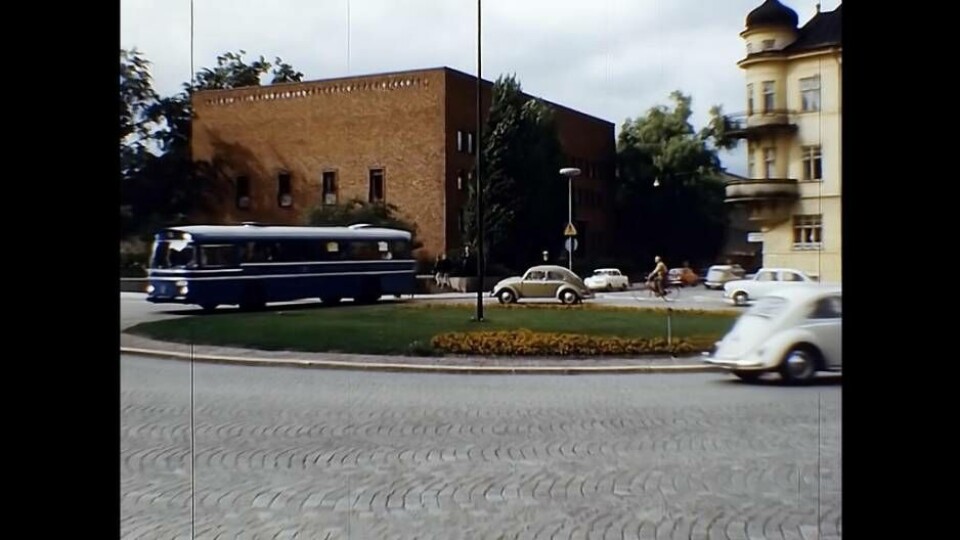 Dagen H. Dagen då Västerås, liksom övriga Sverige, gick över till högertrafik 3 september 1967. Foto: Kurt Fröberg