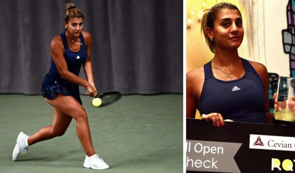Västeråstjejen Julita Saner vann tv-sända TP/Gardell Open i Upplands Väsby på lördagskvällen. Nu laddar hon får grussäsongen som inleds i Turkiet om tre veckor. Foto: Patrick Bengtsson/Tennisportalen