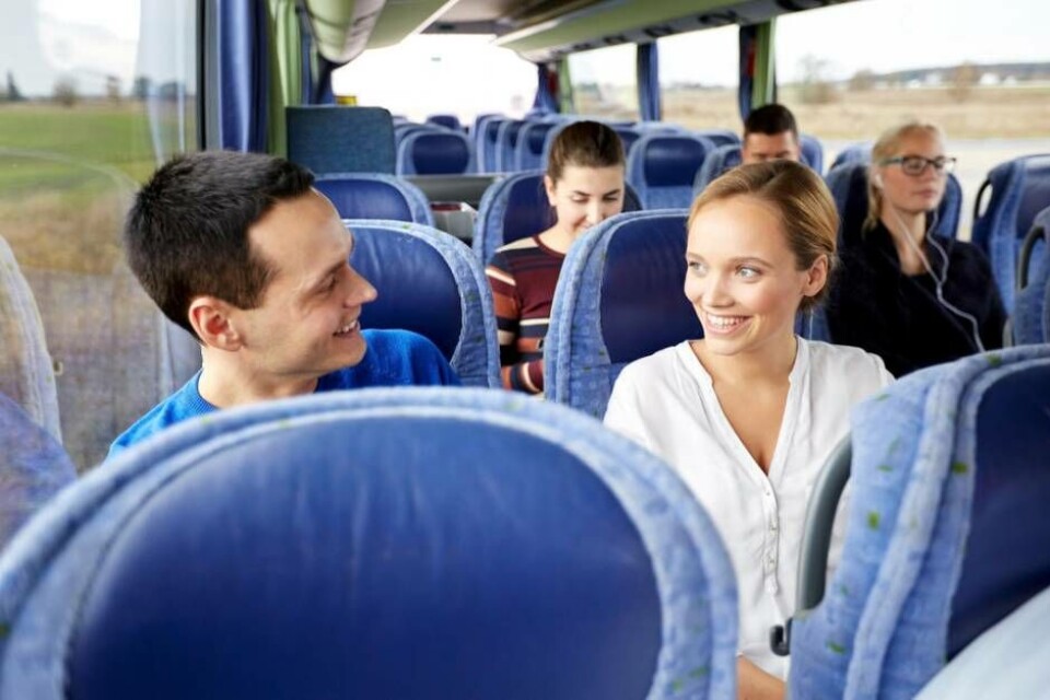 Buss på Stockholm. Från och med måndag 7 januari finns en ny busslinje mellan Hallstahammar och Stockholm. Foto: Mostphotos
