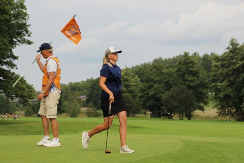 Mot internationellt motstånd. Förra sommaren ställdes Lova Jansson mot Europaeliten i Västerås Open – och imponerade. Foto: Jonas Edberg