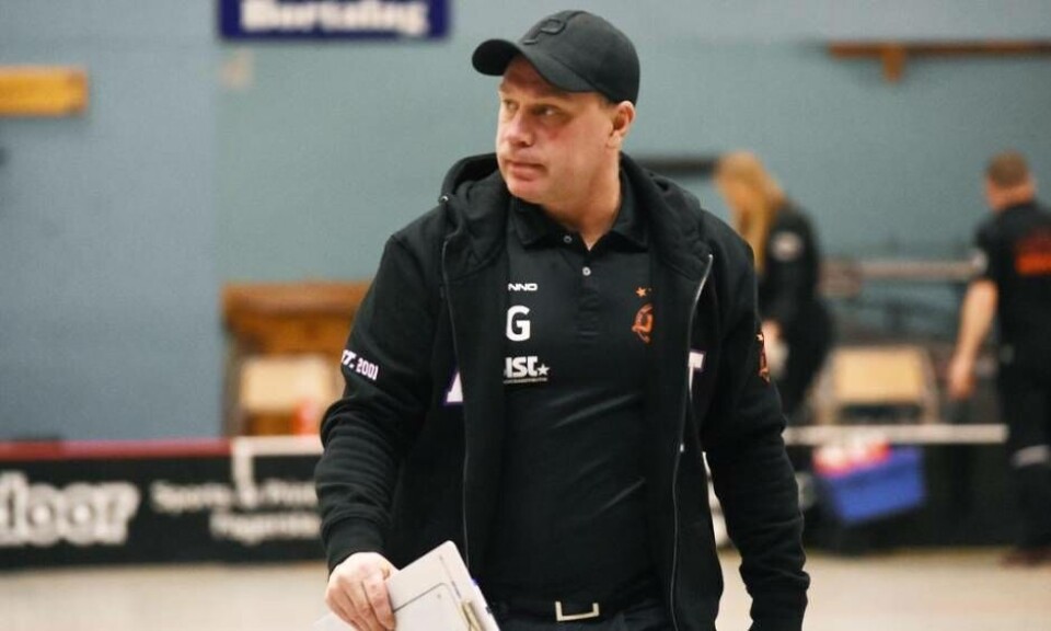 Jimmy Gunnstedt var inte allt för nedslagen efter förlusten mot KAIS Mora. Foto: Setfan Lindgren/Arkiv