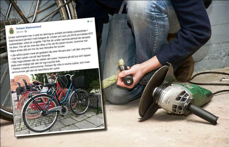 Polisen tipsar: Så stoppar du cykeltjuven