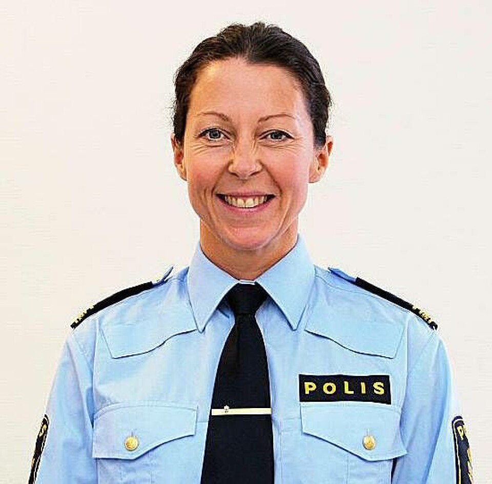 POLISCHEF. Sara Ekström, lokalområdeschef, polisen i Västerås. Foto: Polisen