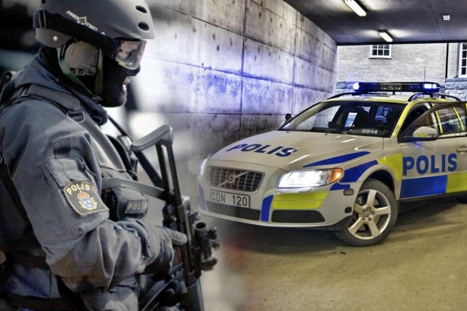 INSATS. Polisen har senaste året varit synliga med insatsstyrkan i Västerås, när de slagit till mot grovt kriminella personer. Foto: Mostphotos