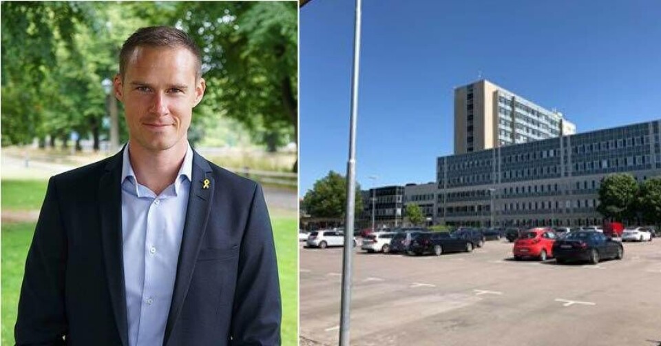 Mikael Andersson Elfgren (M) gläds över över beslutet om gratis parkering för vårdpersonalen. Foto: Moderaterna / Sofie Tejre
