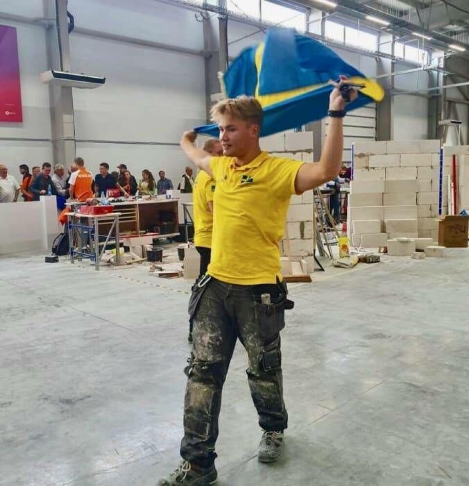 Filip Sandgren är grymt nöjd med sin insats.