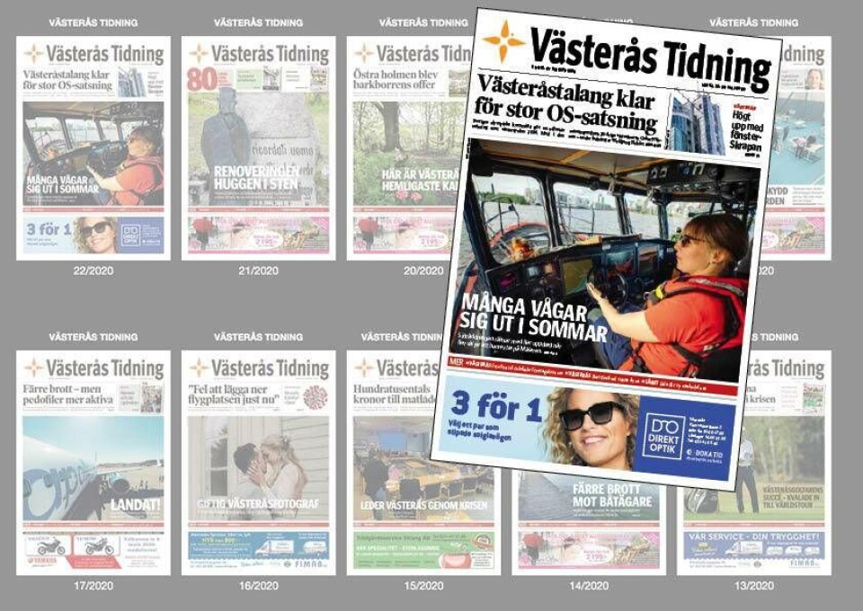 Läs helgens Västerås Tidning som e-tidning