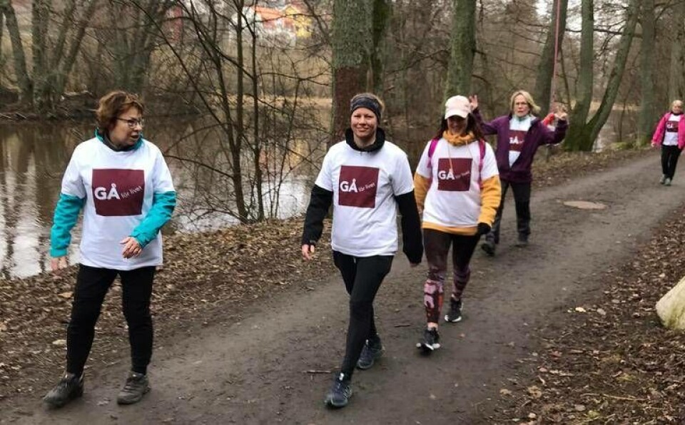 På söndag anordnas en välgörenhetspromenad för att stödja Västerås kvinnojour. Foto: Gå – för livet