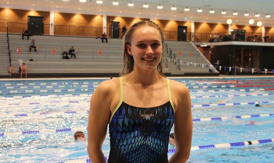 Elvira Mörtstrand ser fram emot hemmatävlingen. Därefter väntar internationella Swim Open i Stockholm. Foto: Jonas Bergkvist