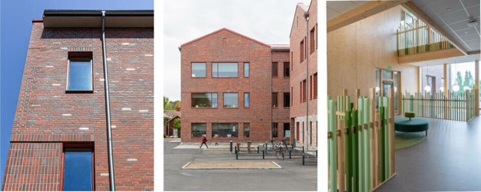 Vallaskolan i Sala har tilldelats Sveriges Arkitekter arkitekturpris Västmanland för 2021. Foto: Sveriges Arkitekter