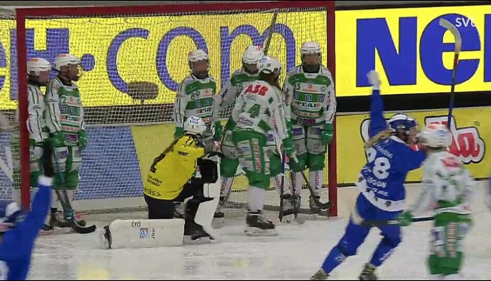 VSK föll tungt mot Villa Lidköping i SM-finalen i Uppsala. Foto: SVT Play
